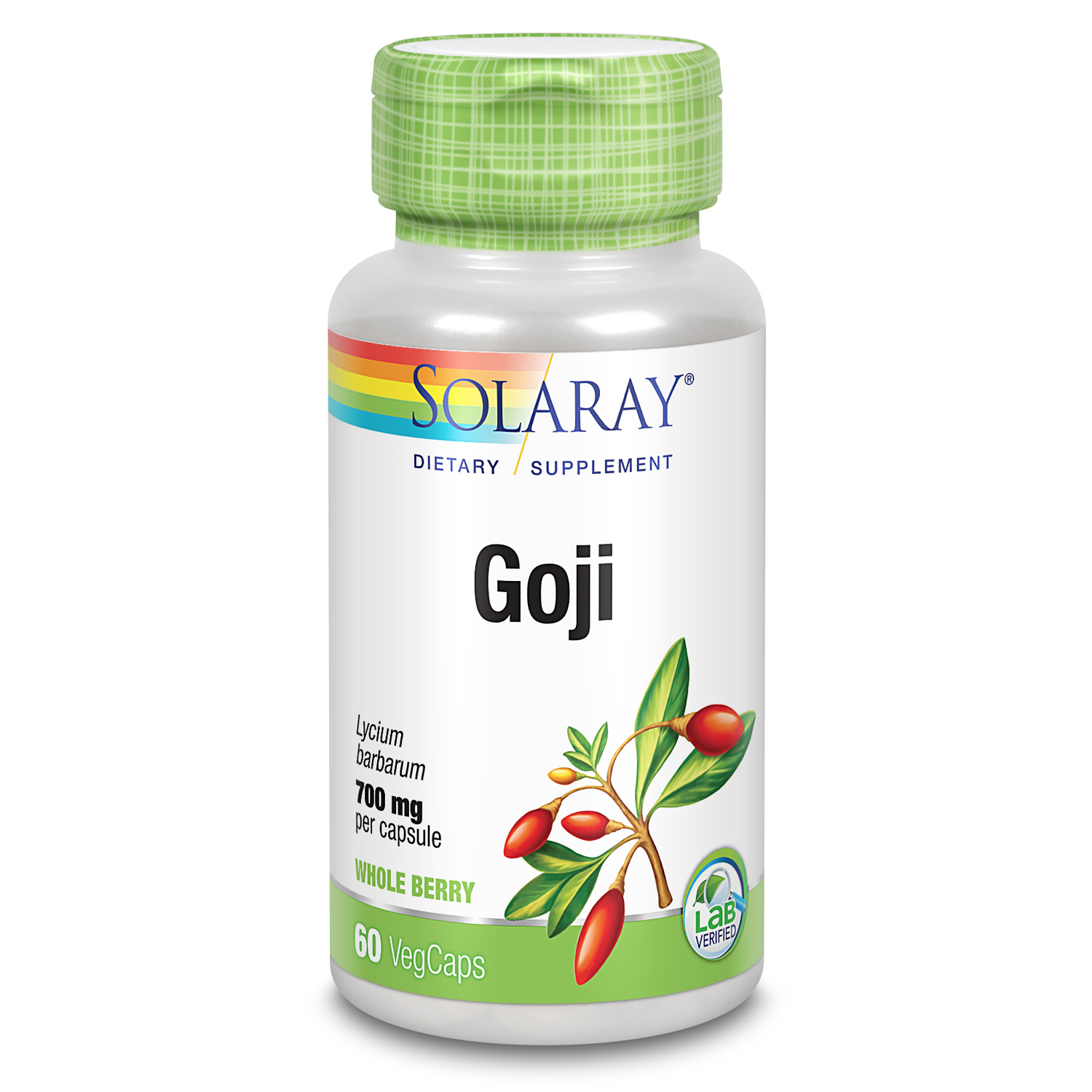 Solaray Goji Berry 700 mg Healthy Eyes, Liver, Kidneys, Blood Glucose
