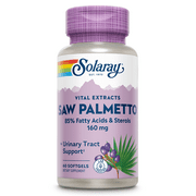 Solaray Guaranteed Potency Saw Palmetto Berry Extract, Softgel (Btl-Plastic) 160mg | 60ct