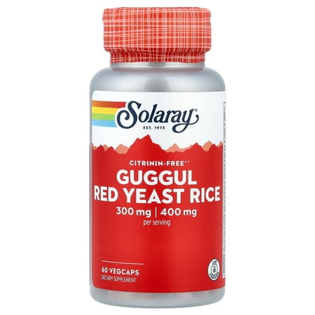 Solaray Guggul and Red Yeast Rice 60 Capsules