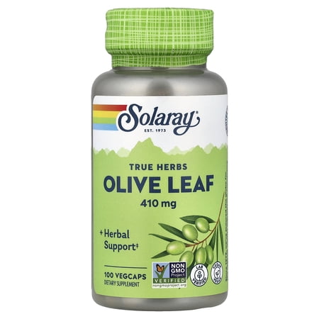 Solaray True Herbs Olive Leaf 410 mg 100 Veg Caps