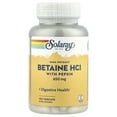 thumbnail image 1 of Solaray High Potency Betaine HCL with Pepsin 650 mg | Hydrochloric Acid Formula for Healthy Digestion Support | Lab Verified | 100 VegCaps, 1 of 4