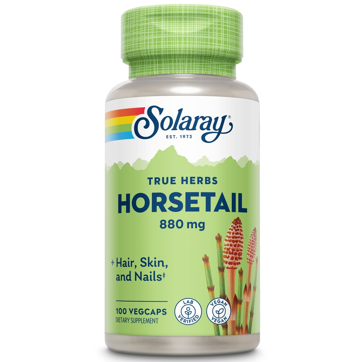 Solaray Horsetail 880 mg Silica Supplement for Healthy Hair, Skin, Nails & Joint Support 50