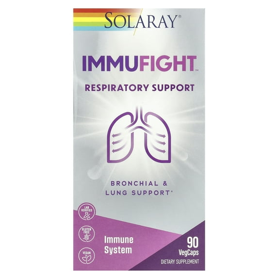 Solaray - Immufight Respiratory Support - 90 Veg Capsules