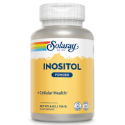 Solaray Inositol Powder 700 mg | Cellular Health Support | 2 Oz 4oz, 162 Serv.