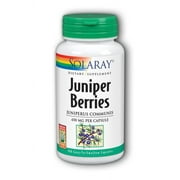 Solaray Juniper Berry 450 mg | Healthy Digestion, Cleansing & Water Balance Support | Antioxidant Activity | 100 VegCaps