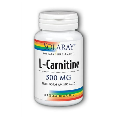Solaray L-Carnitine 500 MG Capsules, 30 Ct