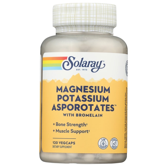 Solaray Magnesium and Potassium Asporotates w/ Bromelain Healthy