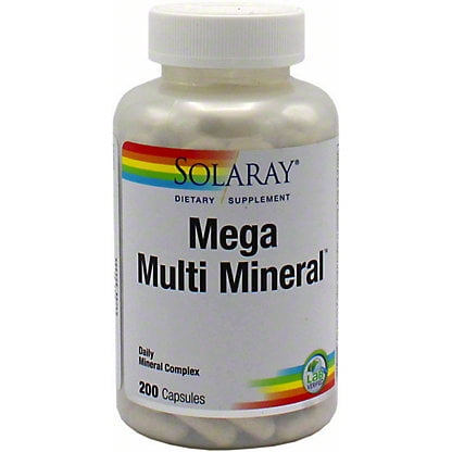 Solaray Mega Multi Mineral, 200 CT Package may vary - Walmart.com