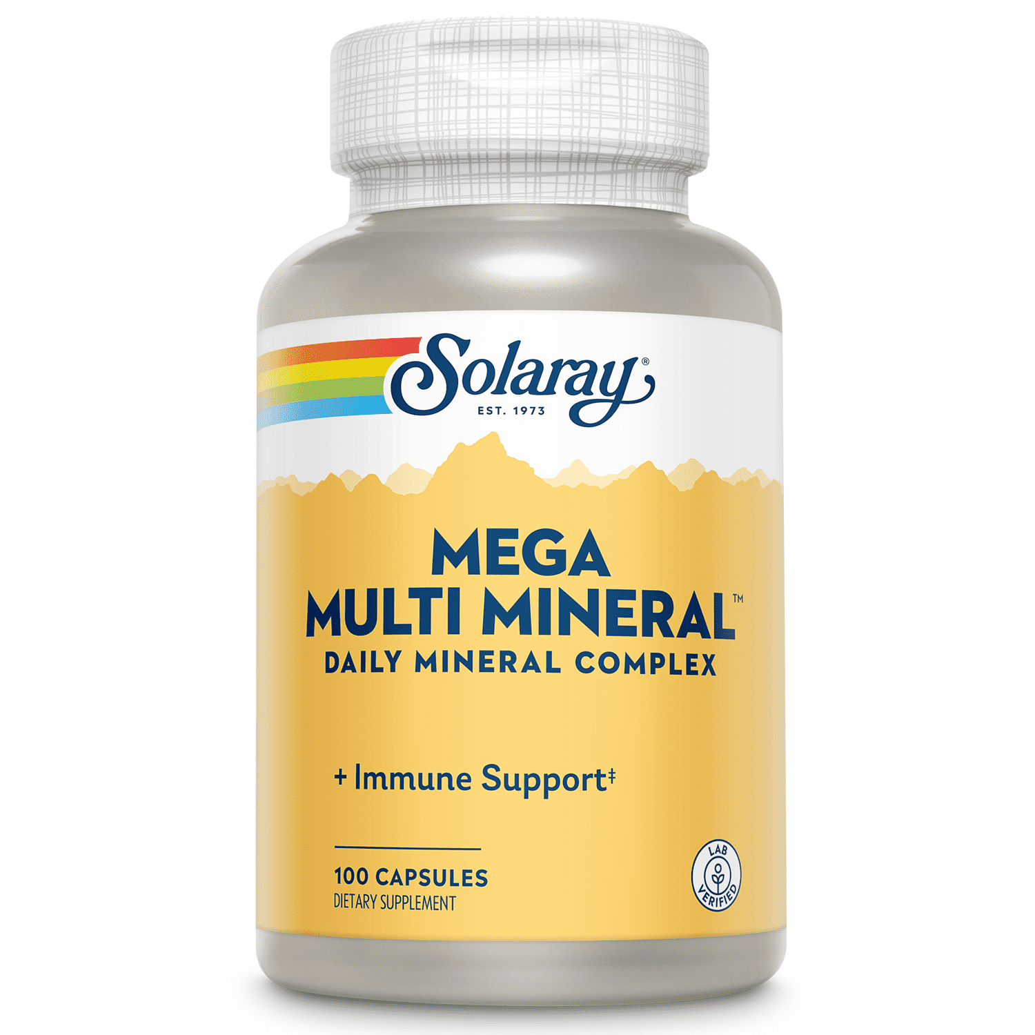 Solaray Mega Multi Mineral IronFree Vitamin Capsules  100 Ct