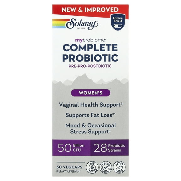 Solaray Mycrobiome, Complete Probiotic, Women's, 30 VegCaps
