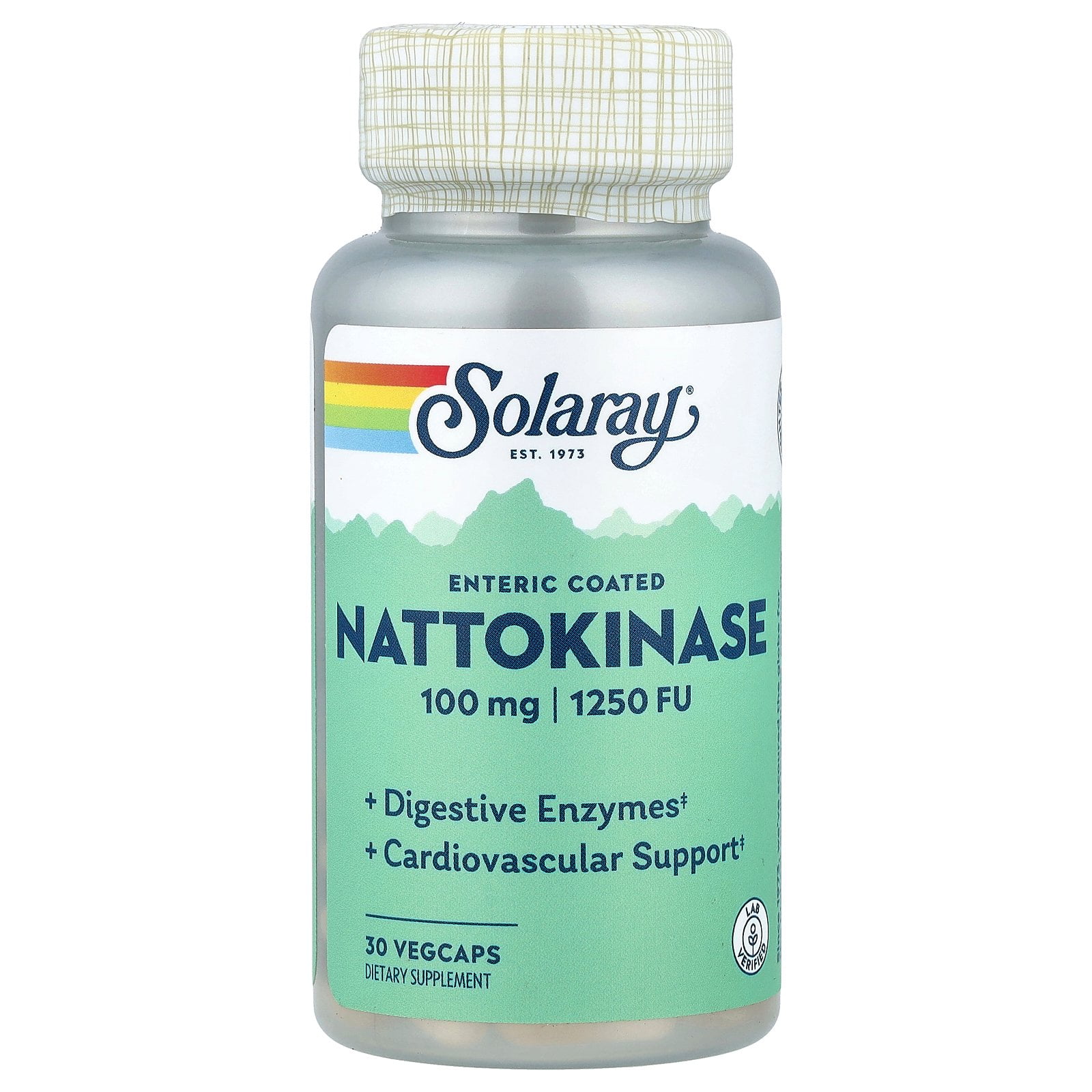 Nattokinase 100 mg By Solaray - 30 Vegetable Caps