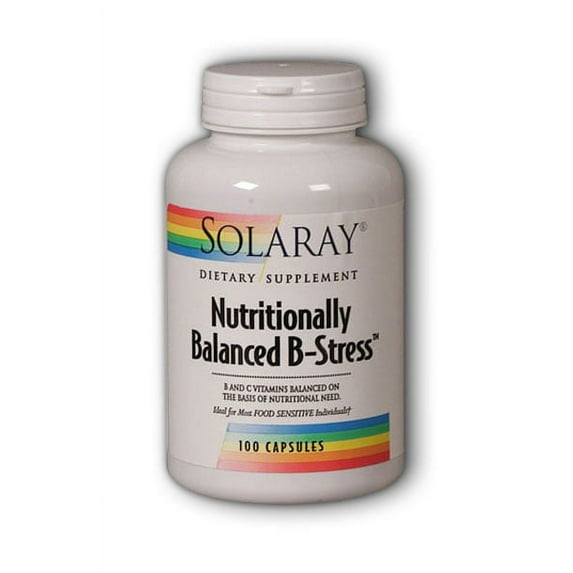 Solaray Nutritionally Balanced B-Stress 100 Vegetarian Capsules