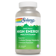 SOLARAY Once Daily High Energy Multivitamin for Women and Men - Energy Supplements - Immune Support w/ Vitamin C, A, D and E, Vitamin B Complex, Trace Minerals, 60-Day Guarantee, 60 Serv, 60 VegCaps (180 Servings, 180 VegCaps)