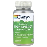 Solaray Once Daily High Energy Multivitamin | Supports Immunity & Energy | Whole Food Base Ingredients | Mens and Womens Multi Vitamin | 60 VegCaps