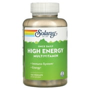 Solaray Once Daily High Energy Multivitamin | Supports Immunity & Energy | Whole Food Base Ingredients | Mens and Womens Multi Vitamin | 120 VegCaps