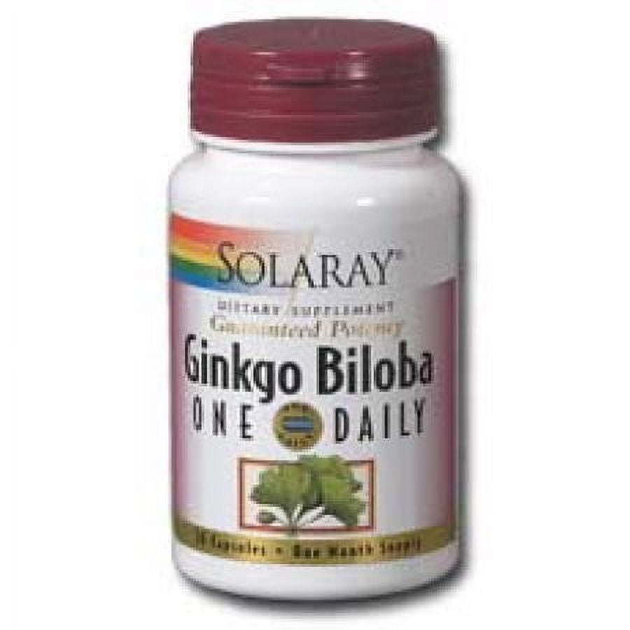 Solaray Vital Extracts Ginkgo Biloba with Gotu Kola 120 mg Vegan Capsules