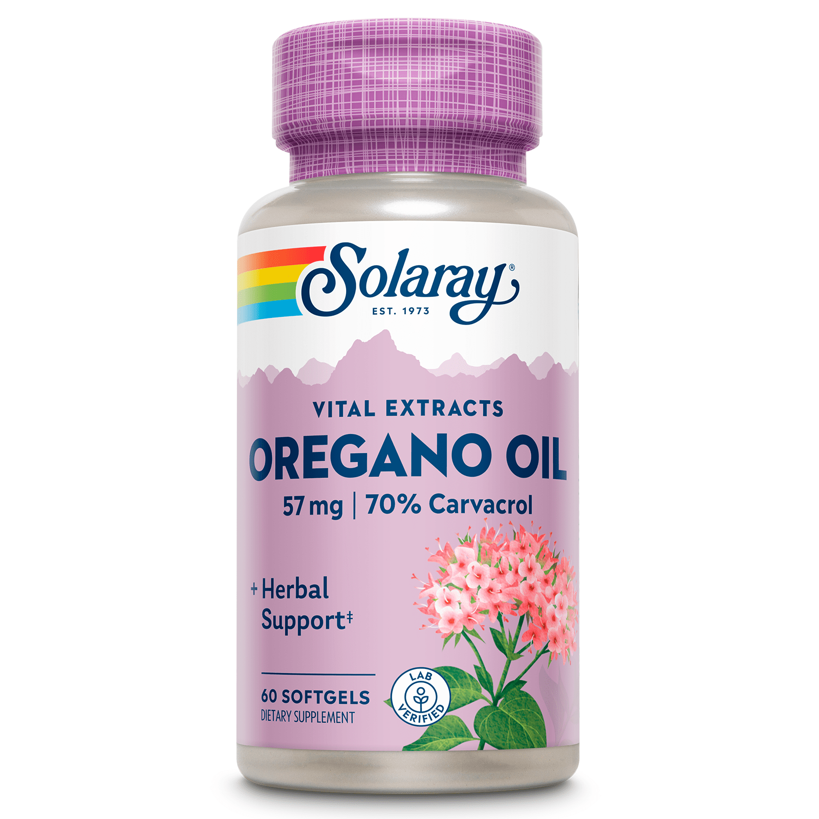 Oregano Oil Carvacrol, 180mg - 60 Enteric Capsules Osavi