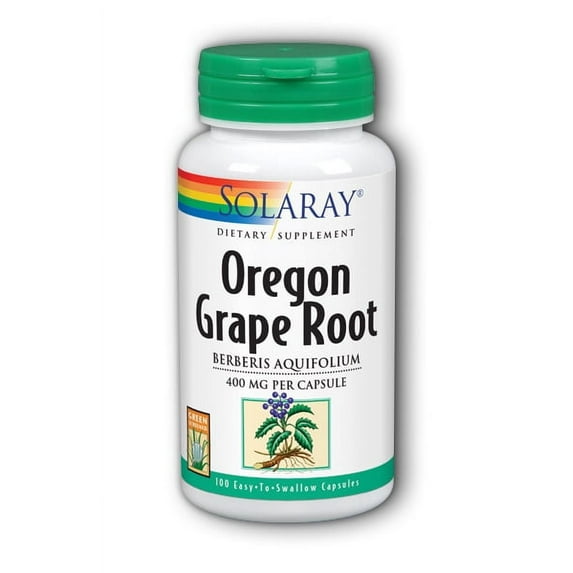 Solaray Oregon Grape Root 400 mg Capsules, 100 Ct