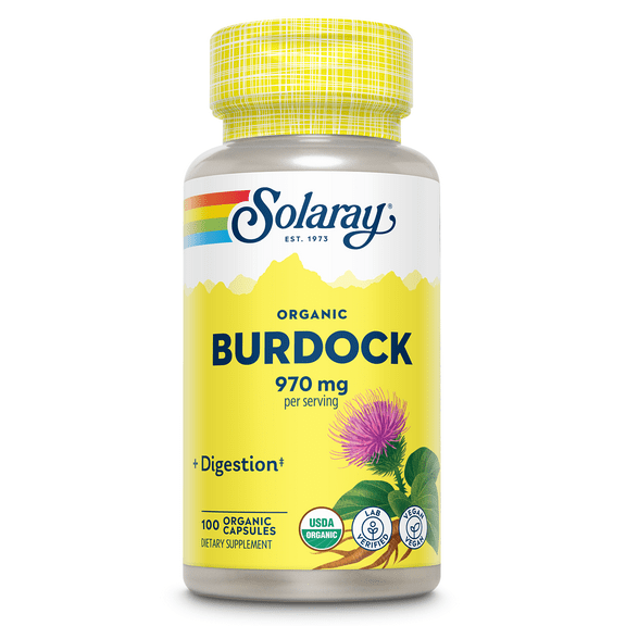 Solaray Organically Grown Burdock Root 100 Capsule
