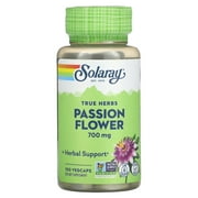 Solaray Passion Flower Aerial Extract 700mg | Healthy Relaxation & Focus Support | May Help Calm Mental Chatter & Restlessness | 100 VegCaps