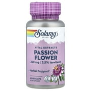 Solaray Passion Flower Extract 250 mg - 60 Vegetarian Capsules
