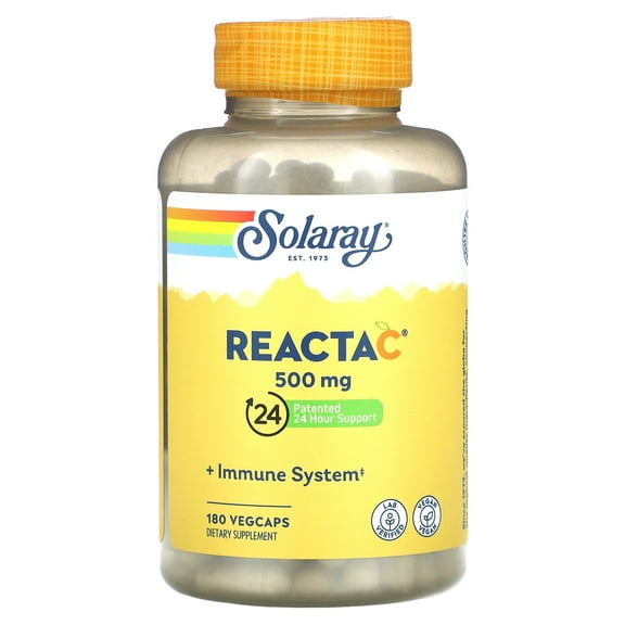 Solaray Reacta-C 500 mg - 180 Vegetarian Capsules