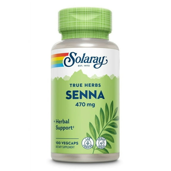 Solaray - Senna 470 mg. - 100 Capsules