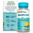 thumbnail image 1 of Solaray SharpMind Energy, Energy Support and Mental Alertness Nootropic Supplement for Focus, Memory, Men, Women, Each Caffeine Free Pill, Vegan, 60 Day Money Guarantee, 30 Serv 30 VegCap Pills, 1 of 6
