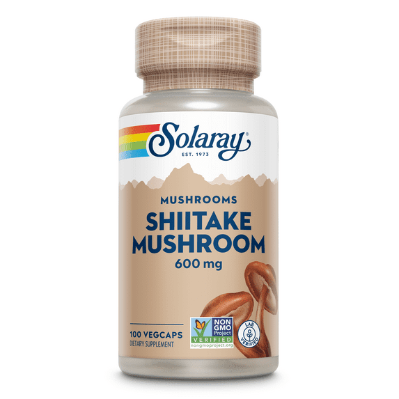 Solaray Shiitake Mushroom 600 mg | 100 Count