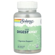 Solaray Super Digestaway Digestive Enzyme Blend | Healthy Digestion & Absorption of Proteins, Fats & Carbohydrates | Lab Verified | 180 VegCaps