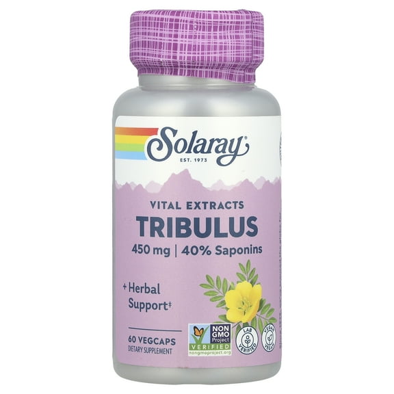 Solaray Vital Extracts, Tribulus, 450 mg, 60 VegCaps