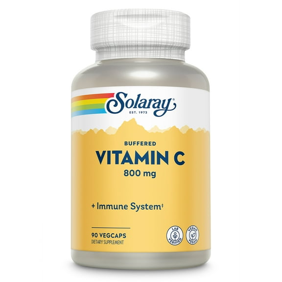 Solaray Vitamin C Vitamin Capsules, 800 mg, 90 Count