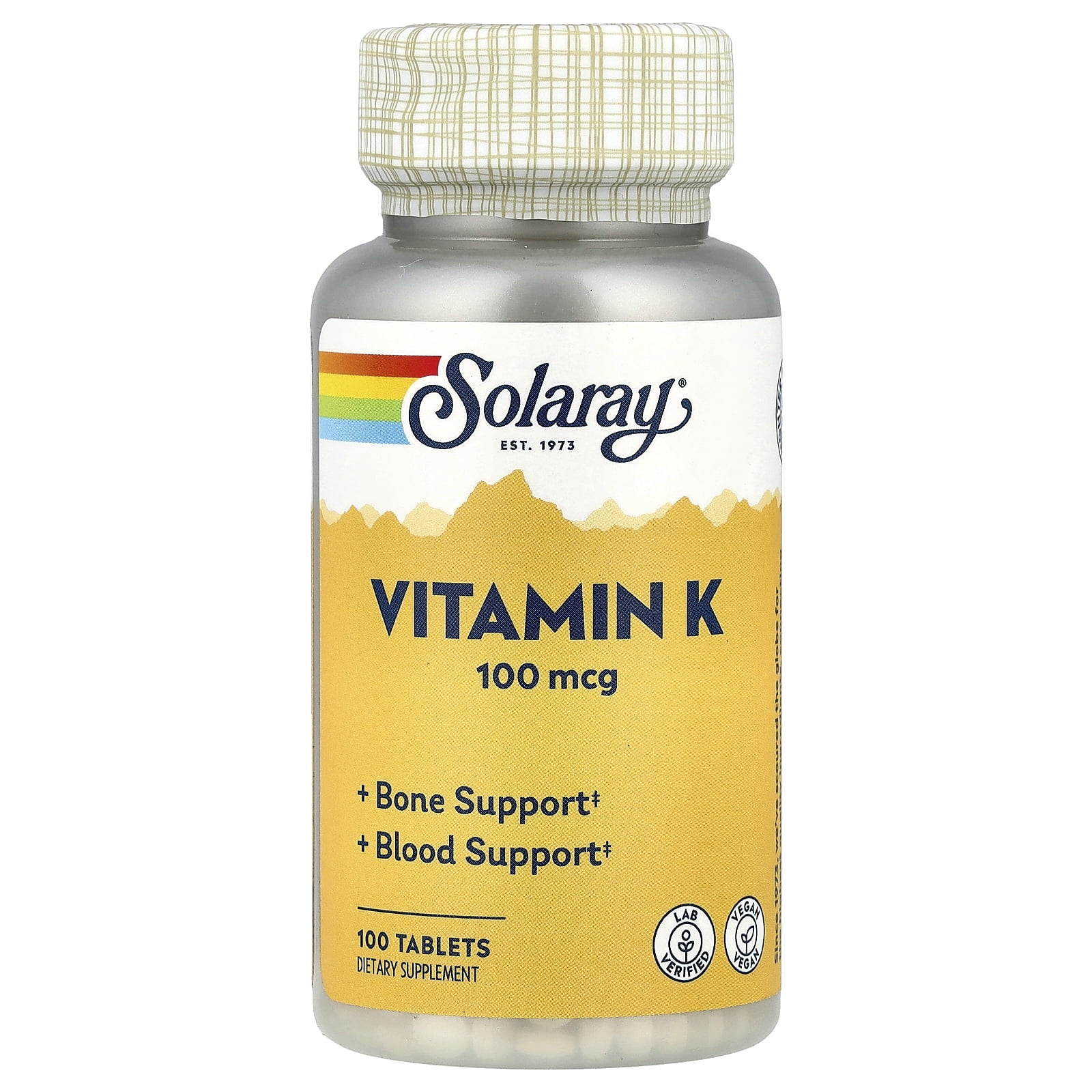 Solaray Vitamin K 100 Tablet