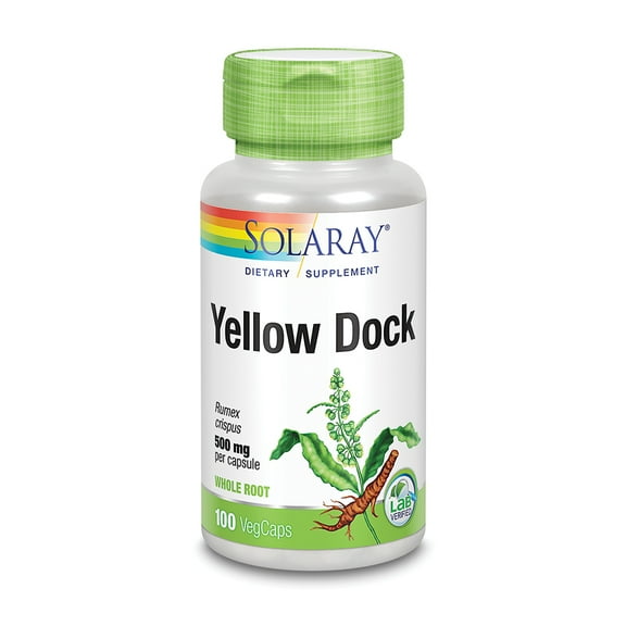 Solaray Yellow Dock Root, Veg Cap (Btl-Plastic) 500mg 100ct