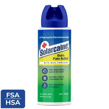 Solarcaine Cool Aloe Sunburn Relief Spray with Lidocaine to Replenish Skin, 4 oz