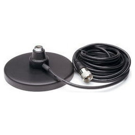 Solarcon MAG-518 5 Magnet Mount CB Antenna Base with Coax Cable - Black