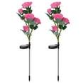 thumbnail image 1 of Solarek 2 Pack Solar Garden Stake Light Outdoor LED Solar Rose Flowers Lights Rose Flowers Waterproof Solar Decorative Lights for Patio Courtyard Pathway Garden Lawn, 1 of 7