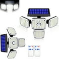 thumbnail image 1 of OriginalSourcing Solar Lights Outdoor, 2 Pack 144 LED Wireless Solar Motion Sensor Lights, 3 Adjustable Heads, 270°Wide Angle Illumination, IP65 Waterproof, Security LED Flood Lights Christmas Decor, 1 of 9