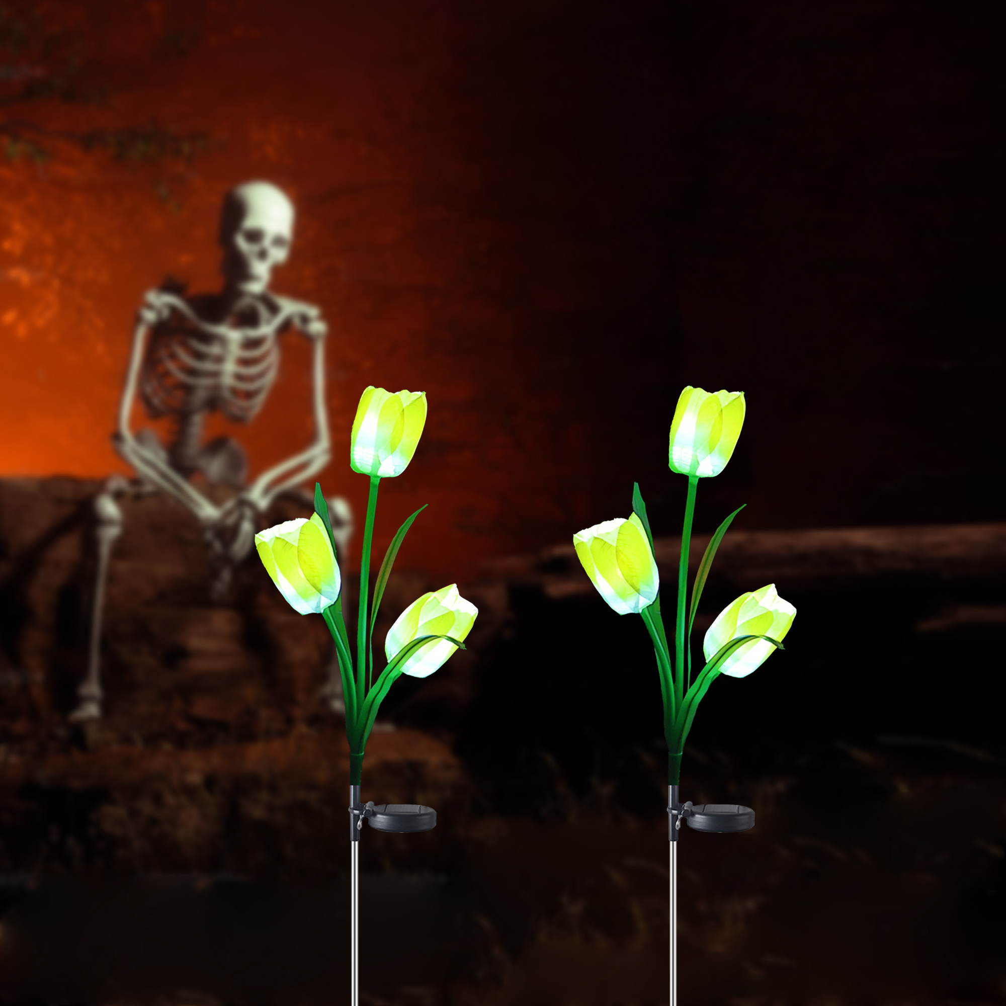 Solarera Solar Powered Tulip Flower Lights Garden Lights 4 Colors