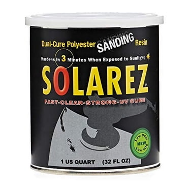 Solarez UV Polyester Sanding Resin - Quart Size For Surfboard & Composite Repair