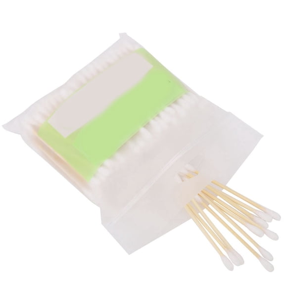 Solargess 200Pcs Double Head Makeup Cotton Swabs Bamboo Wood Sticks Cleaning Buds, double ended, cotton swabs