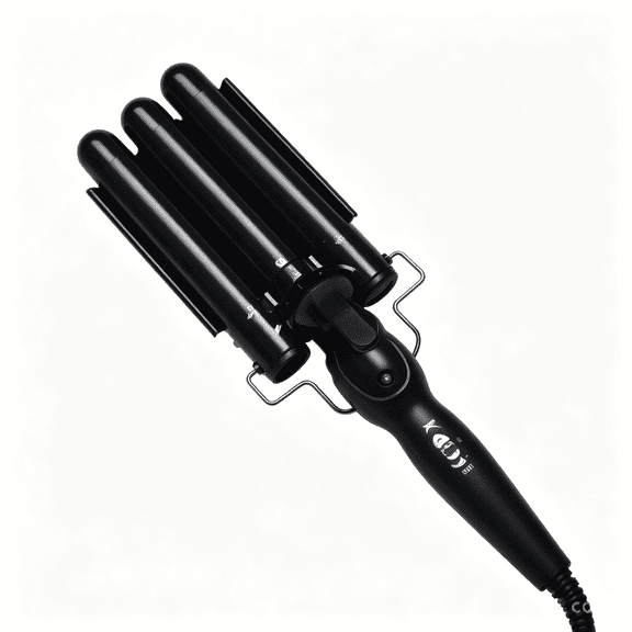 Solargess Charming 3-Barrel Mermaid Hair Waver with Ceramic Coating,Triple Barrel Curling Iron for Instant S-Waves and French Egg Roll Style,Constant Temp