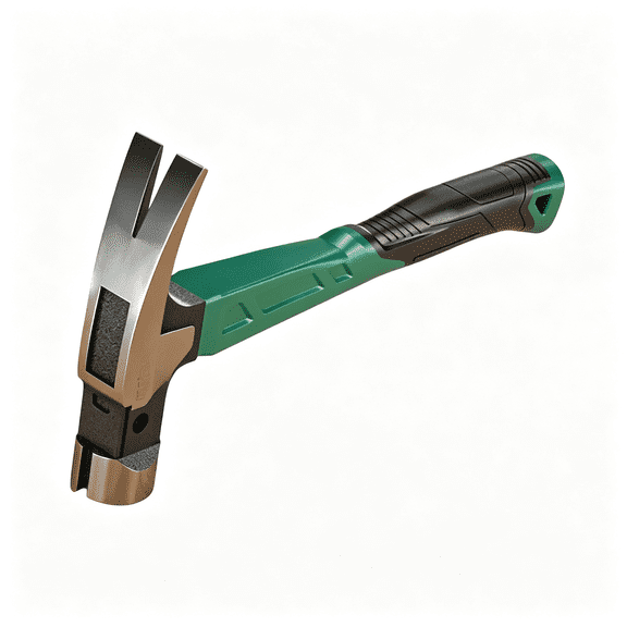 Solargess Claw Hammer with Magnetic Nail Holder - Magnetic Claw Hammer Featuring Anti Shock Tpr Grip and Chrome Vanadium Steel Head for Precise Nail Pulling and Woodworking Tasks(C)