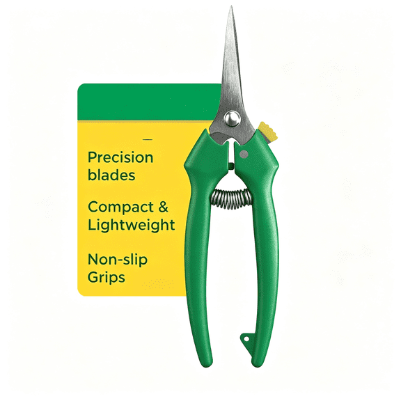 Solargess Straight Tip Floral Shears-Lightweight Gardening Scissors-Hand Pruner Pruning Shear for Flowers,Herbs,Roses and Indoor Plants Gardening Shears & Scissors