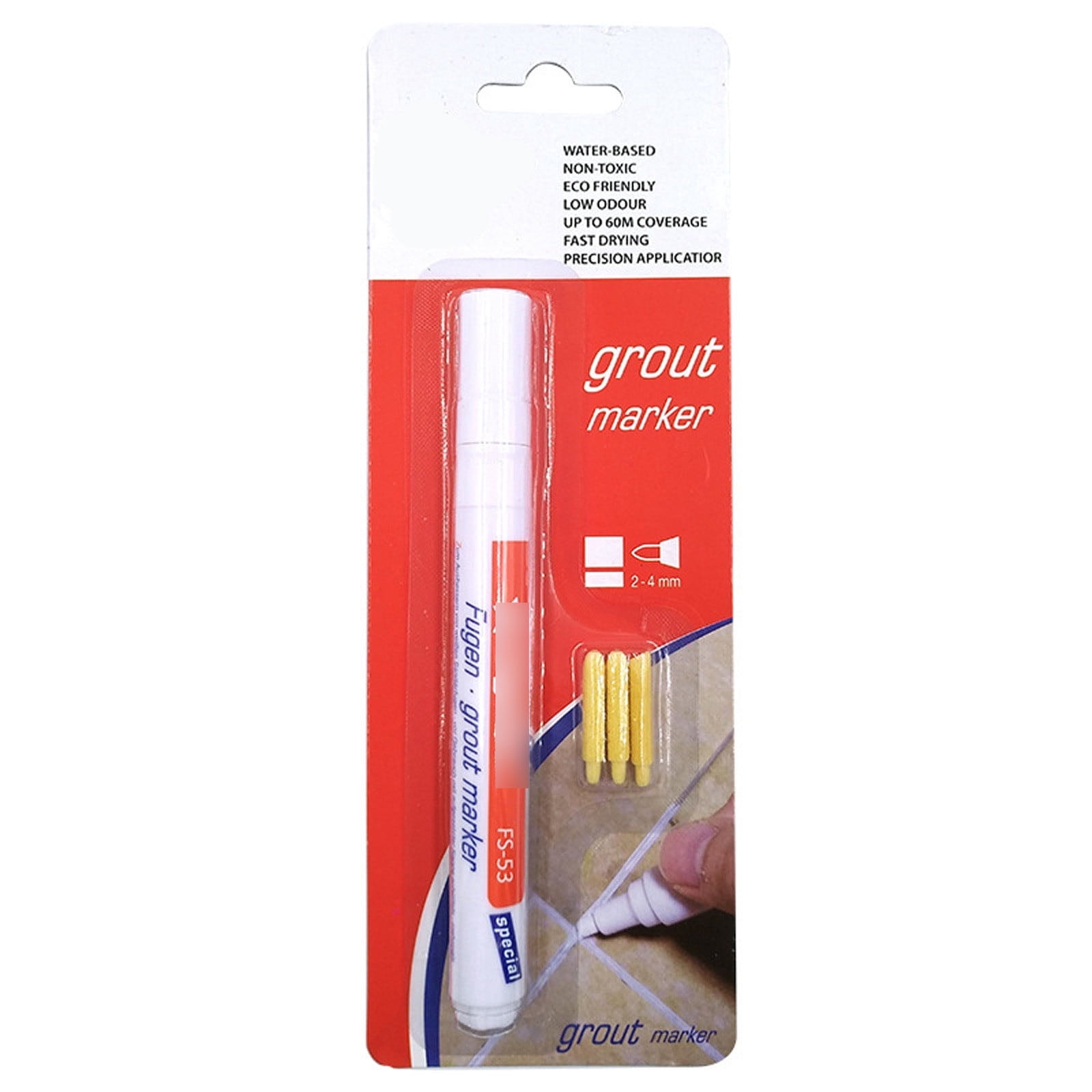 Solargess Tile Grout Pen with 3 Extra Nibs - Grout paint pen - Restore ...