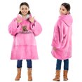 thumbnail image 1 of Solaris Deluxe Reversible Fleece Oversized Blanket Sweatshirt with Hood Super Soft Warm Large Plush Sleeved Throws for Kids 7–15 years old, 1 of 6