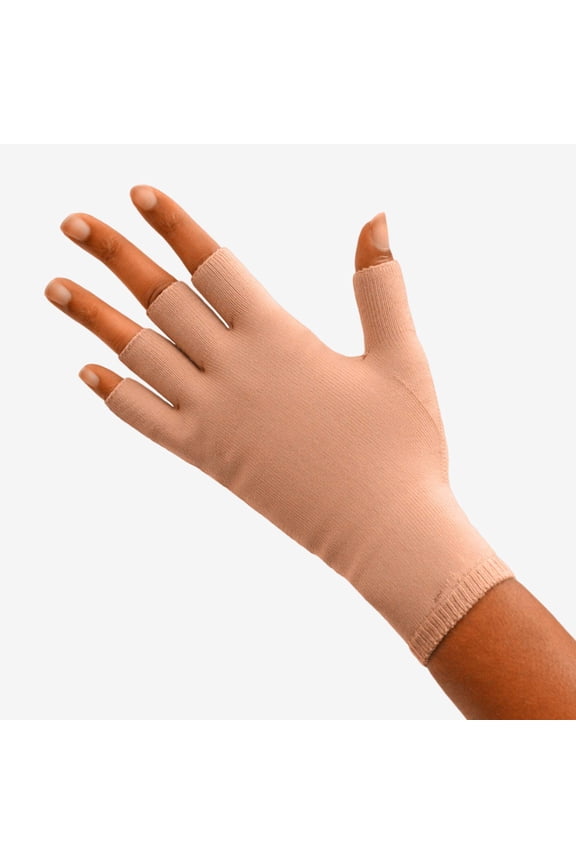 L&R USA Solaris ExoSoft Glove - 20-30 mmHg Half Beige Small