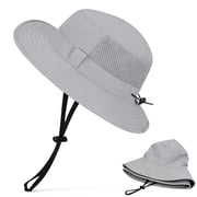 Solaris Kids Sun Hat UPF50+ Sun Protection, Large Mesh Super Breathable Travel Beach Play Bucket Hats for Girs Boys Teenagers