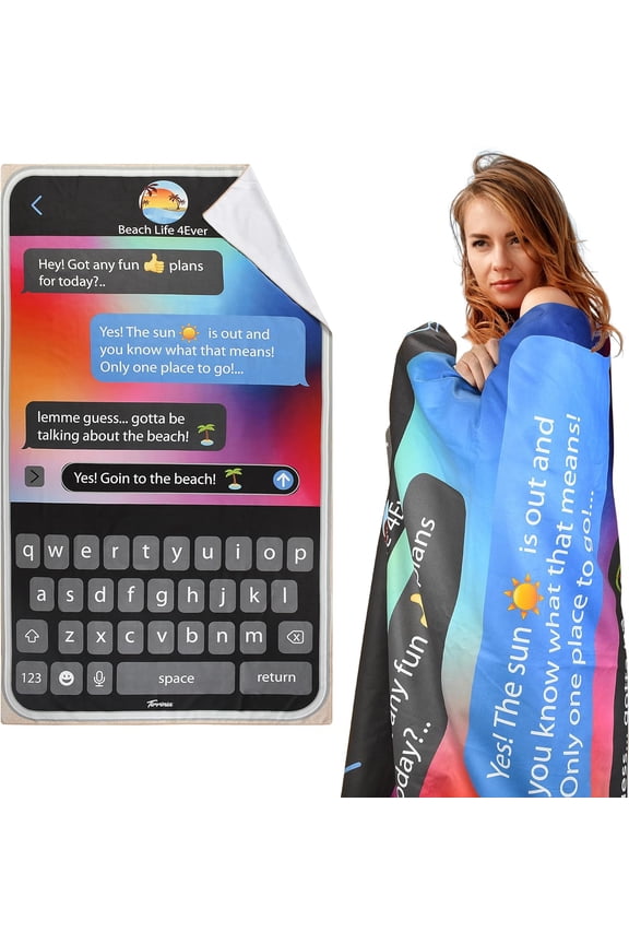 Microfiber Beach Towel, 40”x71” Personalized Beach Towels for Adult Women, Sand-Resistant, Quick-Dry Soft Lightweight Compact Camping Towel, Ideal Travel Pool Beach Gifts