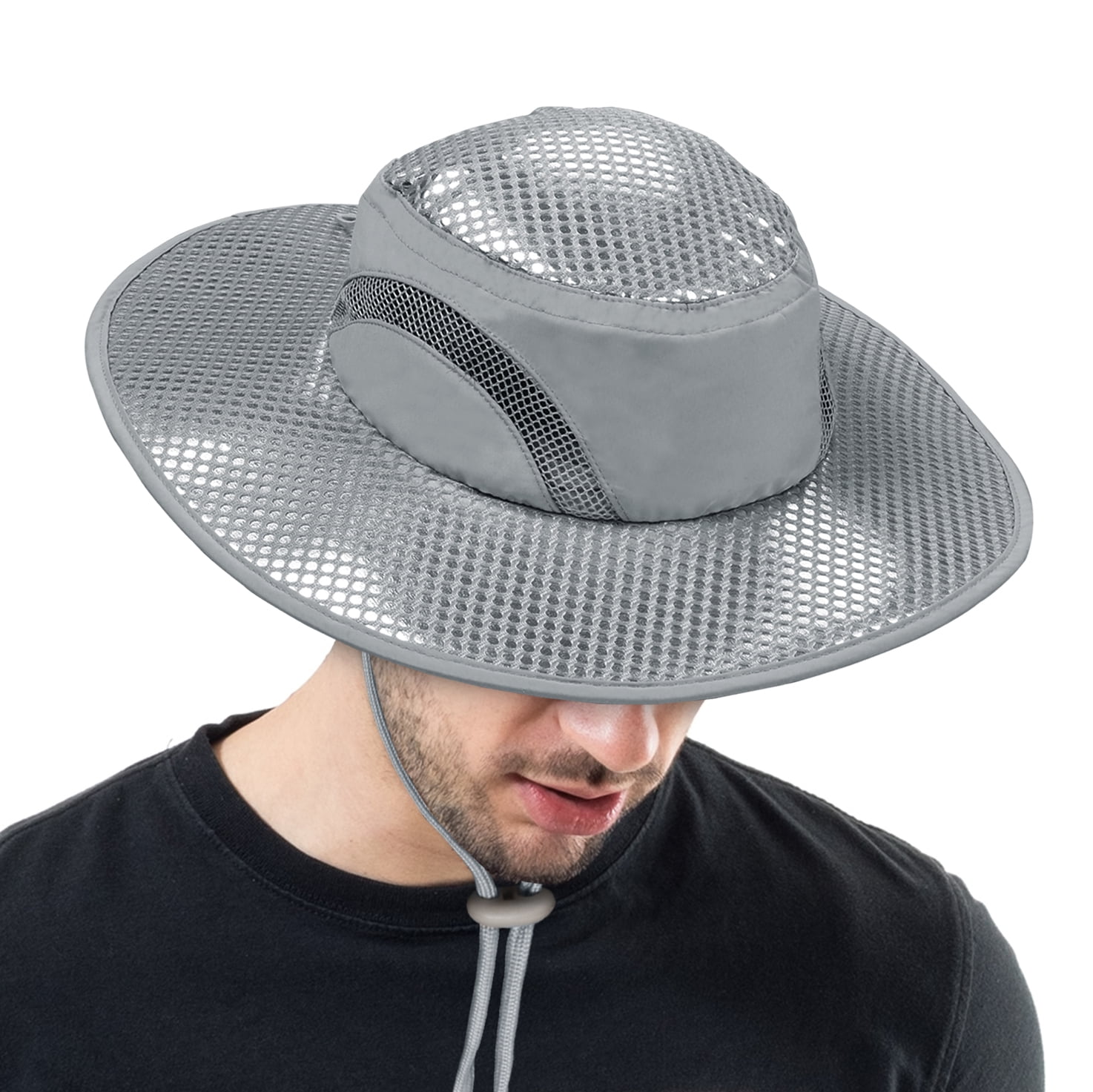 Hat With Drawstring Solaris Stage Sequins Sun Hat, UPF 50+ Protection Breathable Shiny Show ...